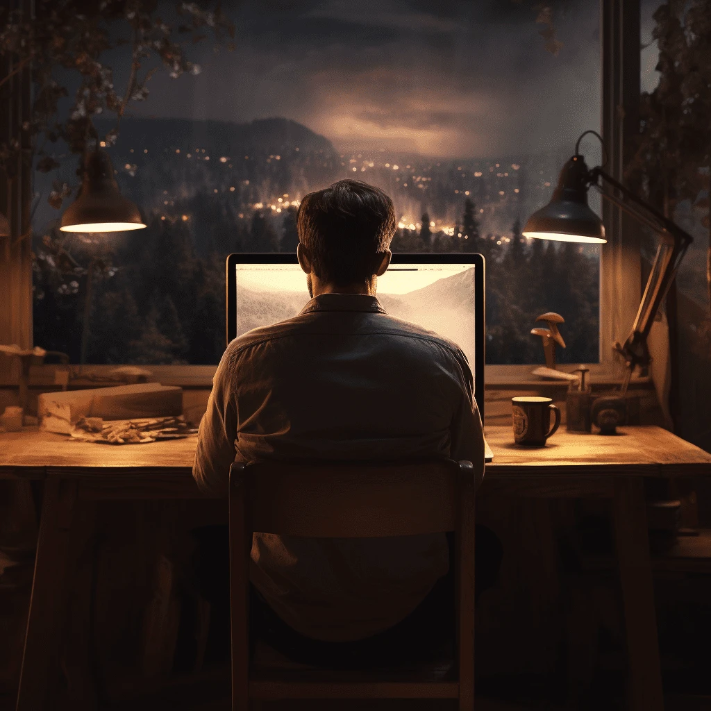 man at computer - stop interviewing at just your dream companies
